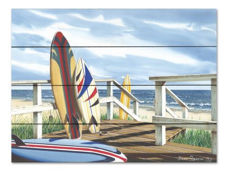 JR392PAL - Waiting on the Waves - 16x12 Online