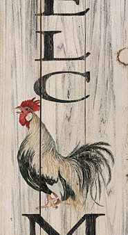 CIN3655 - Rooster Welcome - 6x18 For Discount