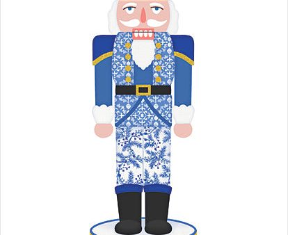 ALP2454 - Blue & White Nutcracker II - 12x16 Fashion