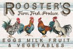 CIN3660 - Rooster s Farm Fresh Produce I - 18x12 Online now