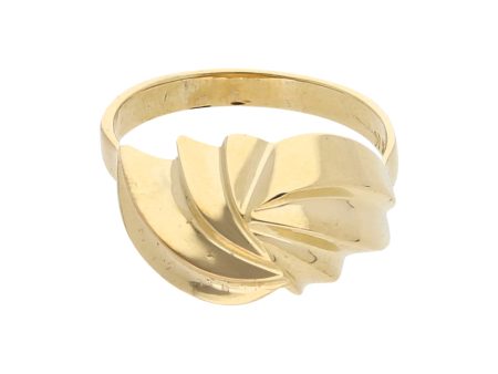 Anillo acanalado en oro amarillo 14 kilates. For Cheap