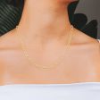 Collar de diez eslabones por cinco en oro amarillo 14 kilates. Discount