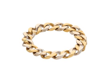 Anillo articulado en oro dos tonos 18 kilates. Online