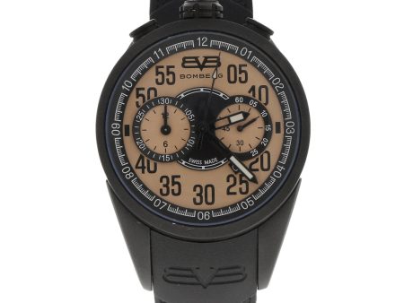 Reloj Bomberg para caballero caja en acero PVD correa caucho. Cheap