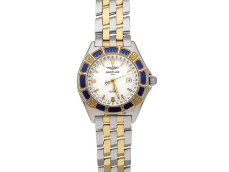 Reloj Breitling para dama modelo J Class vistas en oro amarillo 18 kilates. Discount