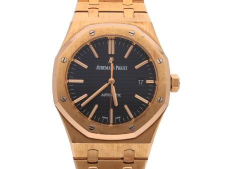 Reloj Audemars Piguet para caballero modelo Royal Oak en oro rosado de 18 kilates. For Cheap