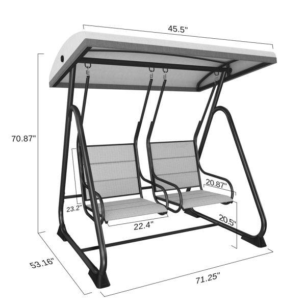 2-Person Outdoor Swing Chair For Sale