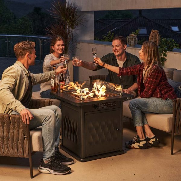 BRAZI 28 Inch Propane Fire Pit Table (50,000 BTU) Cheap