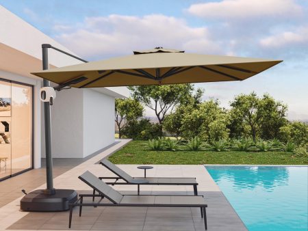 Flame&Shade 9x11.5 ft Rectangular Offset Cantilever Patio Umbrella Online Hot Sale