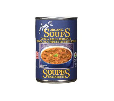 AMY S ORGANIC QUINOA KALE & RED LENTIL SOUP 398ML Cheap