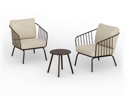 Plaza 3-Piece Outdoor Patio Bistro Set Supply