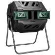 43 Gallon Dual Chamber Compost Tumbler For Cheap