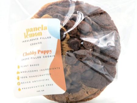 Panela Lemon Vegan Chubby Puppy Cream Filled Cookies 100gr - Groceries Cheap